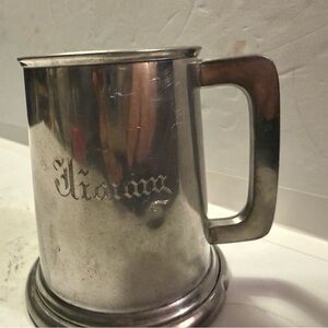 English Pewter Company
Sheffield, England  Stein engraved with the name, Jimmy